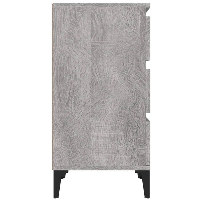 Table de chevet sonoma gris 40x35x70 cm bois d'ingénierie - Photo n°8