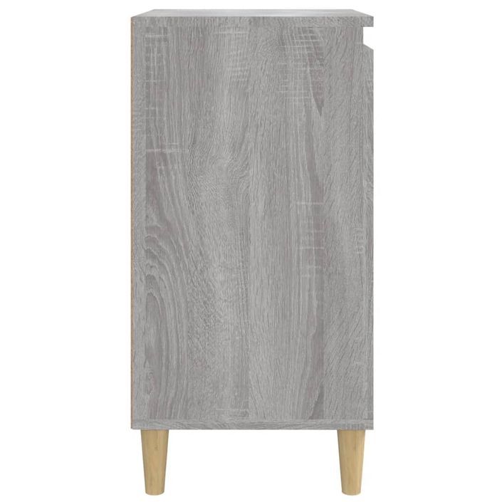 Table de chevet sonoma gris 40x35x70 cm bois d'ingénierie - Photo n°7