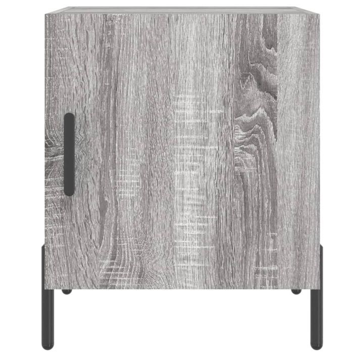 Table de chevet sonoma gris 40x40x50 cm bois d'ingénierie - Photo n°6