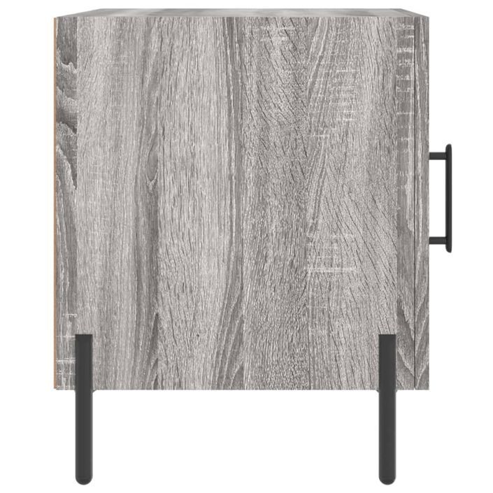 Table de chevet sonoma gris 40x40x50 cm bois d'ingénierie - Photo n°7