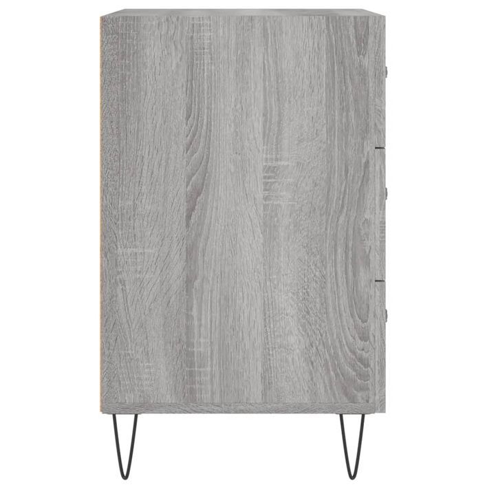 Table de chevet sonoma gris 40x40x66 cm bois d'ingénierie - Photo n°6