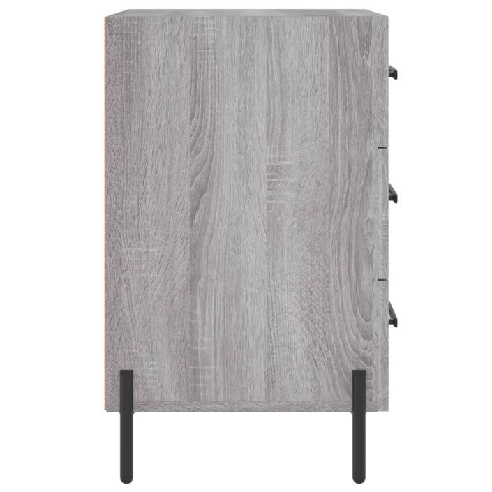 Table de chevet sonoma gris 40x40x66 cm bois d'ingénierie - Photo n°6