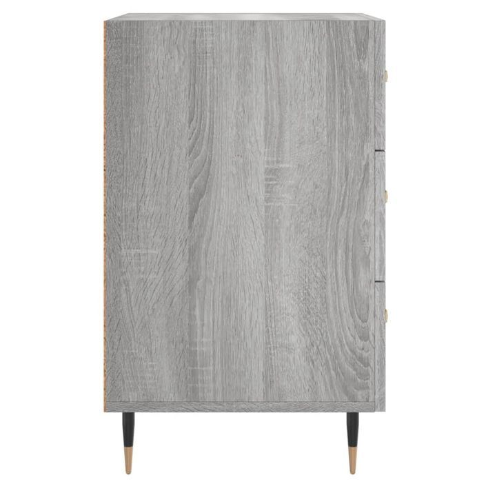 Table de chevet sonoma gris 40x40x66 cm bois d'ingénierie - Photo n°6