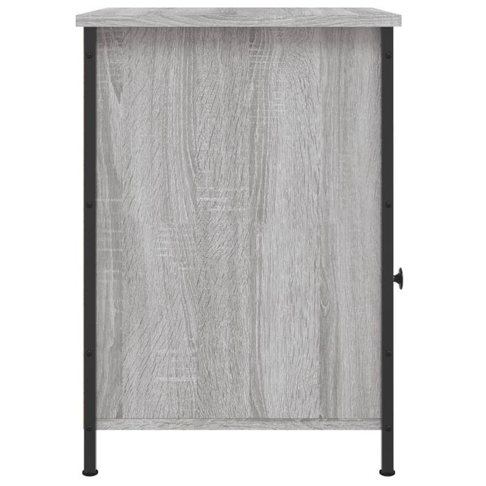Table de chevet sonoma gris 40x42x60 cm bois d'ingénierie - Photo n°7