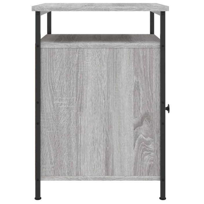 Table de chevet sonoma gris 40x42x60 cm bois d'ingénierie - Photo n°7