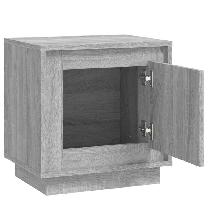 Table de chevet sonoma gris 44x35x45 cm bois d'ingénierie - Photo n°6