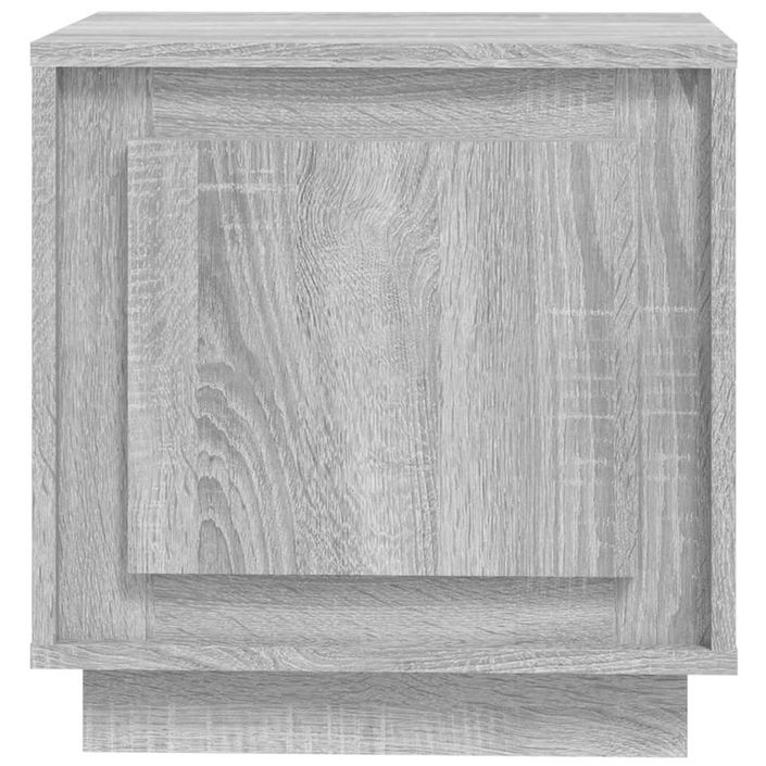 Table de chevet sonoma gris 44x35x45 cm bois d'ingénierie - Photo n°7