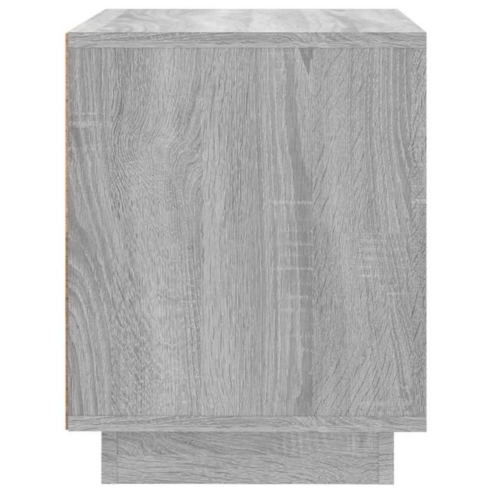 Table de chevet sonoma gris 44x35x45 cm bois d'ingénierie - Photo n°8