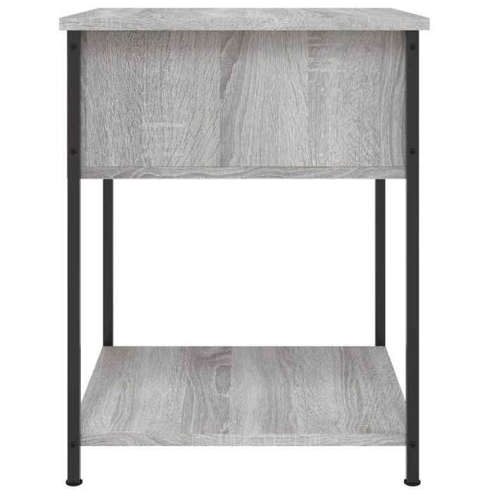 Table de chevet sonoma gris 44x45x58 cm bois d'ingénierie - Photo n°7