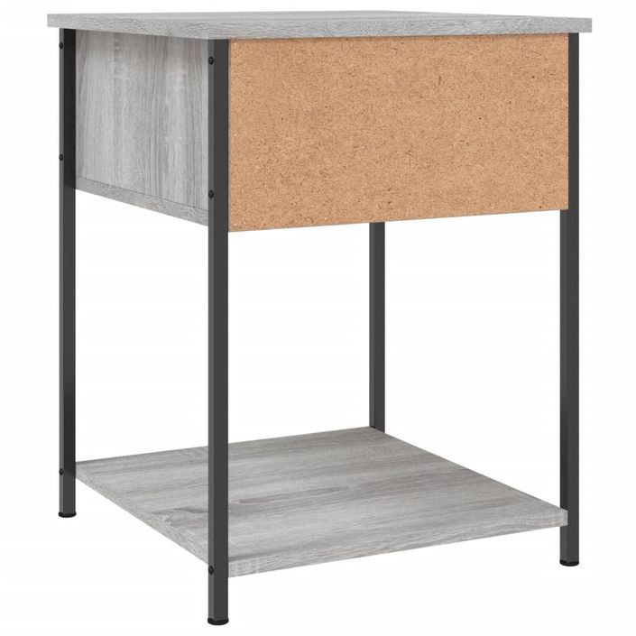 Table de chevet sonoma gris 44x45x58 cm bois d'ingénierie - Photo n°8