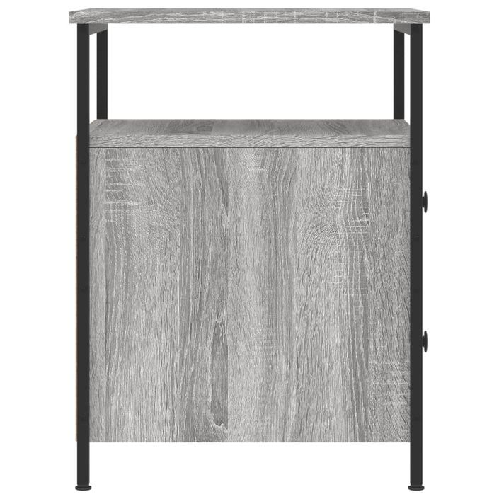 Table de chevet sonoma gris 44x45x60 cm bois d'ingénierie - Photo n°7