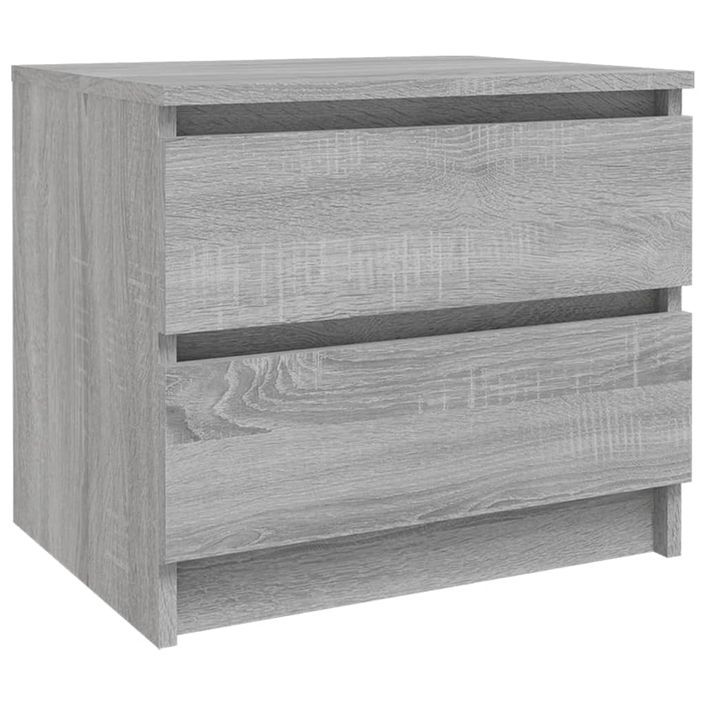 Table de chevet Sonoma gris 50x39x43,5 cm Bois d'ingénierie - Photo n°2