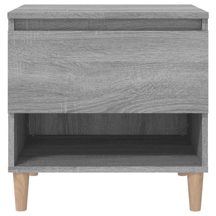 Table de chevet Sonoma gris 50x46x50 cm Bois d'ingénierie - Photo n°5