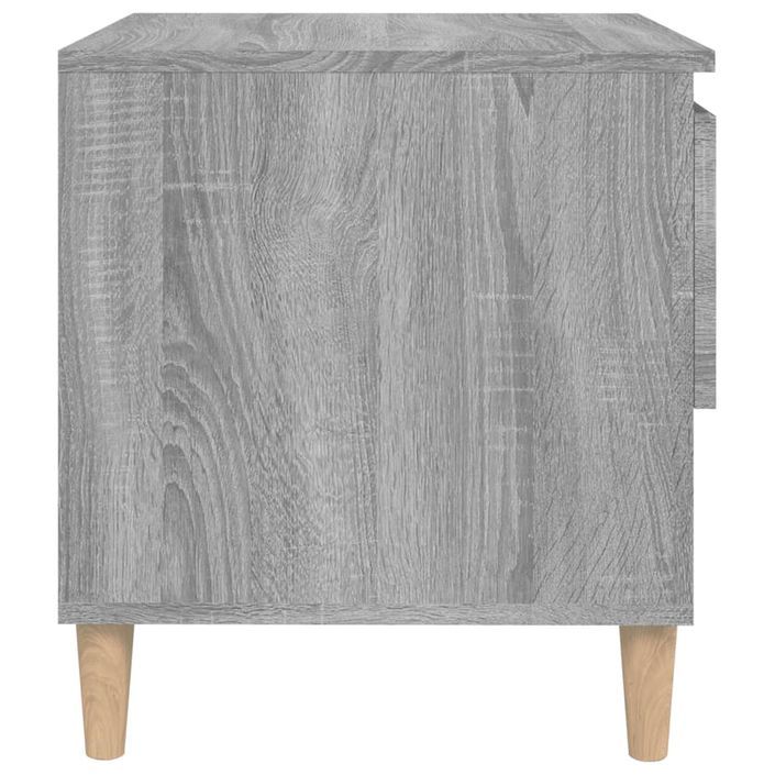 Table de chevet Sonoma gris 50x46x50 cm Bois d'ingénierie - Photo n°6