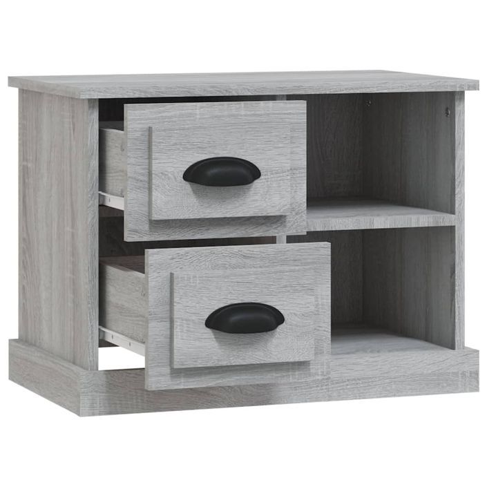 Table de chevet sonoma gris 60x35,5x45 cm - Photo n°6