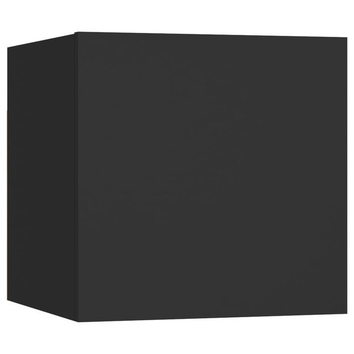 Table de chevet suspendu Noir 30,5x30x30 cm - Photo n°1