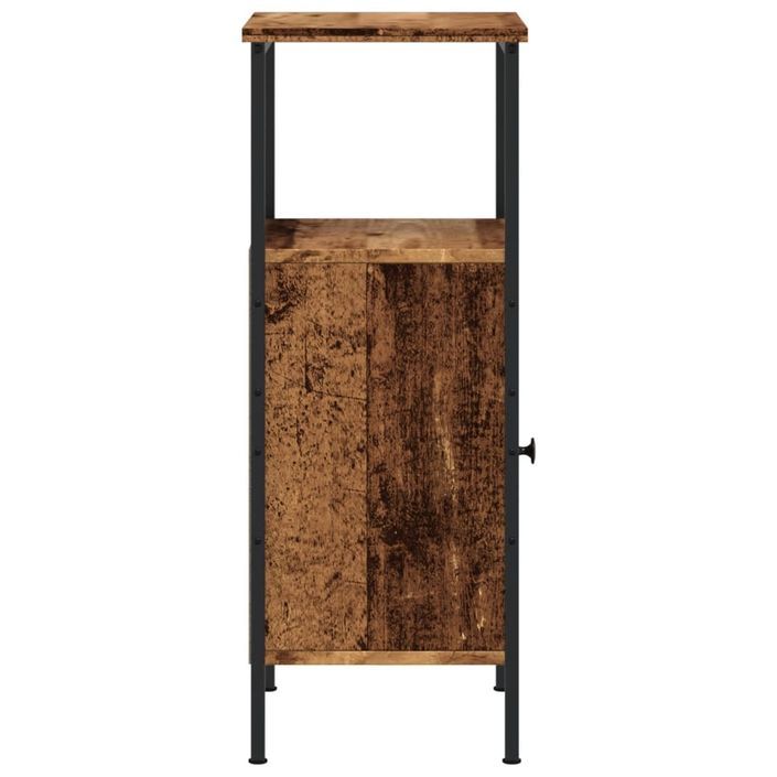 Table de chevet vieux bois 41x31x80 cm bois d’ingénierie - Photo n°6