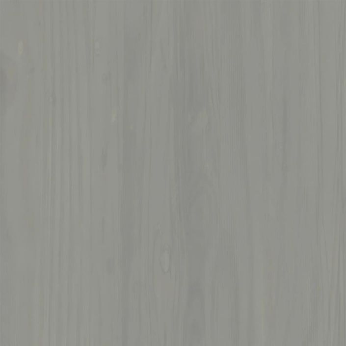 Table de chevet VIGO gris 42x35x42 cm bois de pin massif - Photo n°8