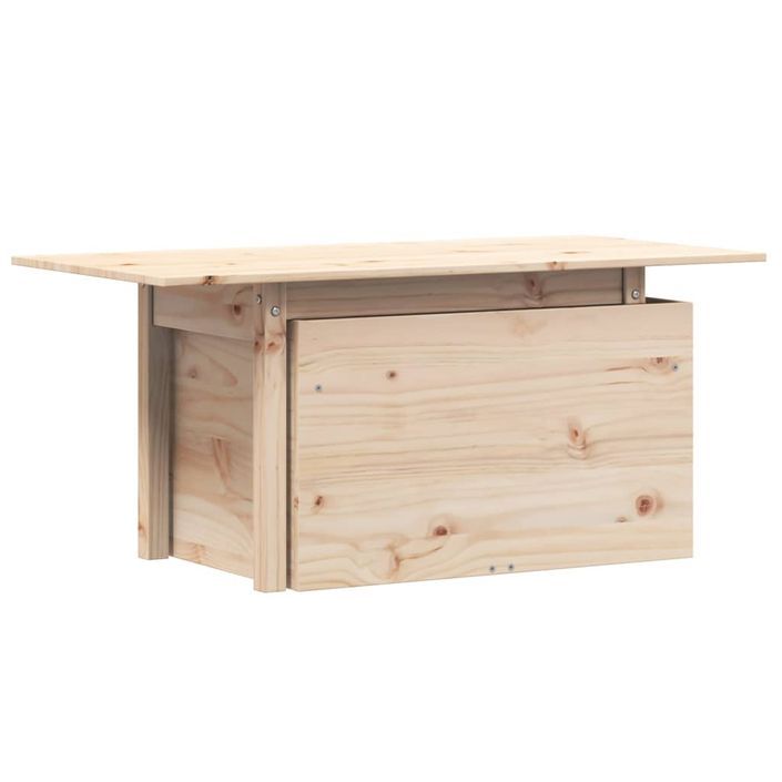 Table de jardin 100x50x75 cm bois massif de pin - Photo n°1