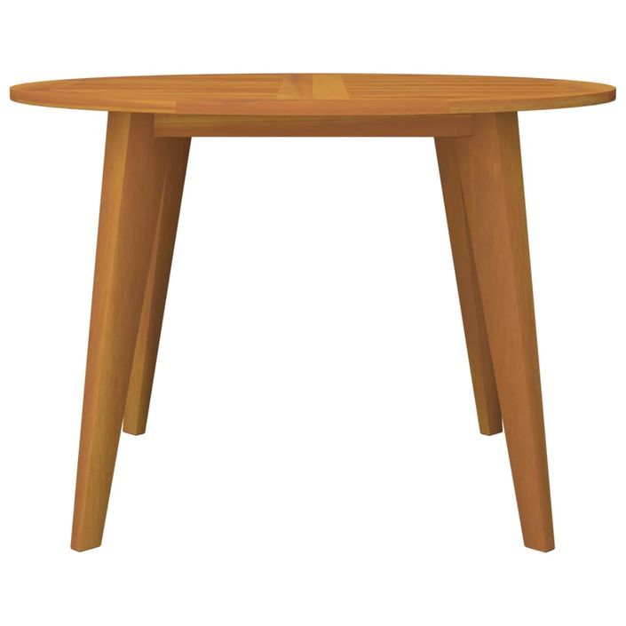 Table de jardin Ø110x75 cm Bois d'acacia solide - Photo n°3