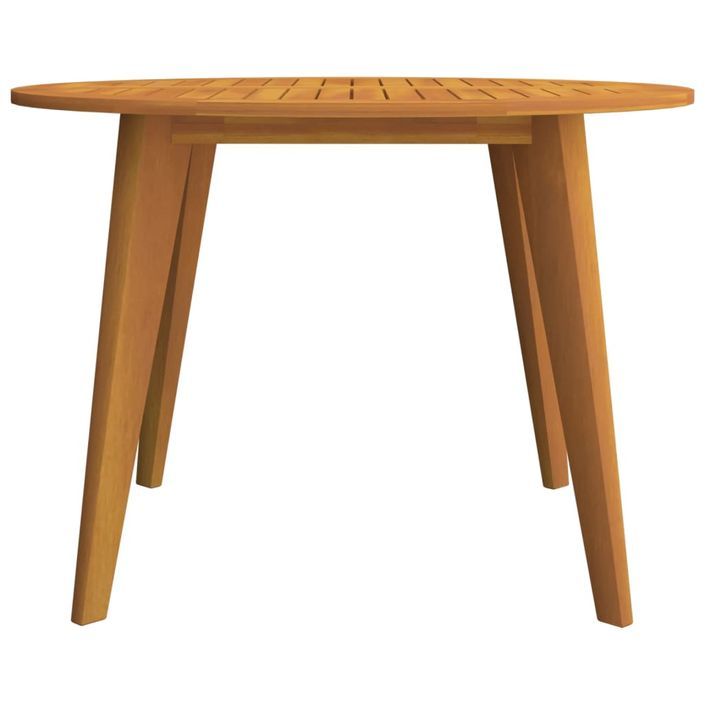 Table de jardin Ø110x75 cm Bois d'acacia solide - Photo n°4