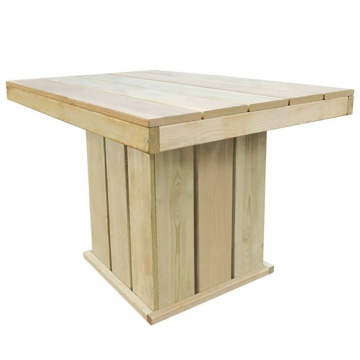 Table de jardin 110x75x74 cm Bois de pin imprégné - Photo n°1