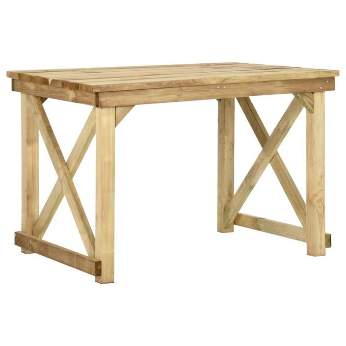 Table de jardin 110x79x75 cm Bois de pin imprégné - Photo n°1