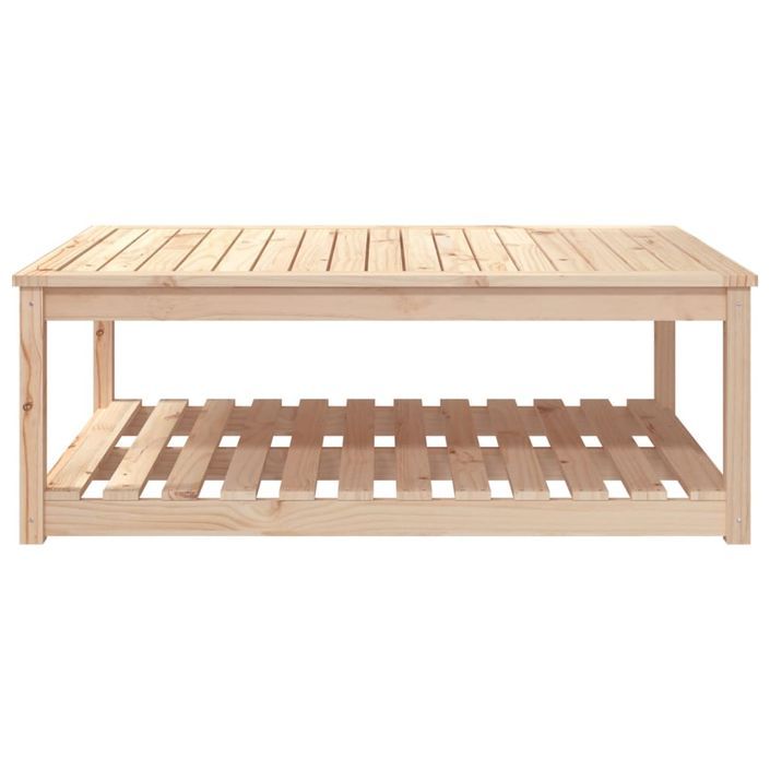 Table de jardin 121x82,5x45 cm bois massif de pin - Photo n°5