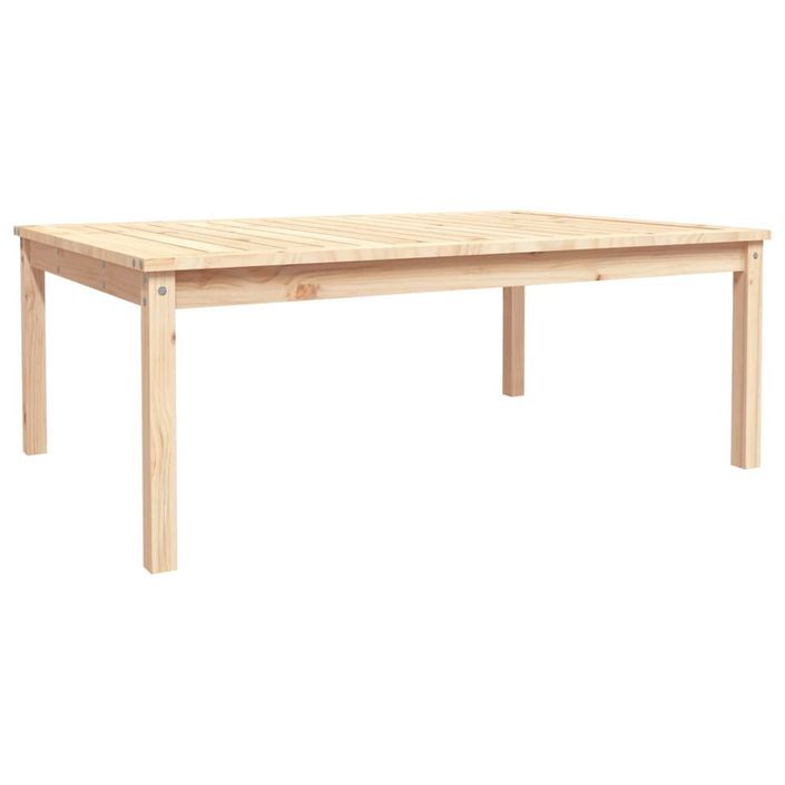 Table de jardin 121x82,5x45 cm bois massif de pin - Photo n°1