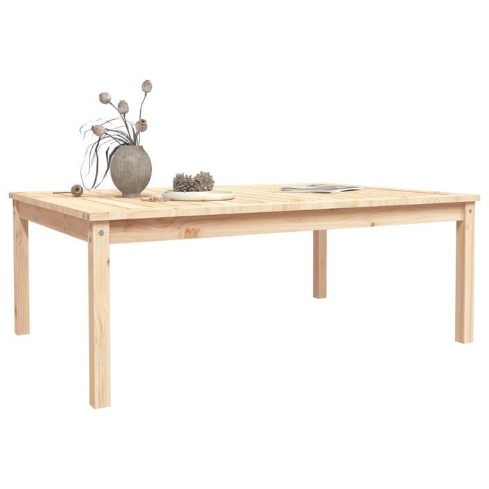 Table de jardin 121x82,5x45 cm bois massif de pin - Photo n°4