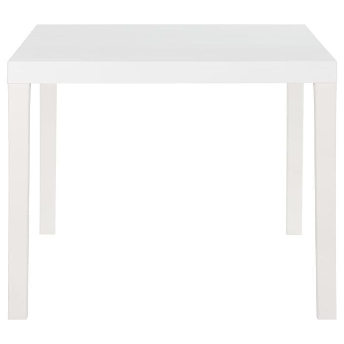 Table de jardin 150x90x72 cm PP Blanc - Photo n°3