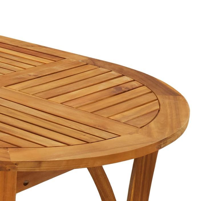 Table de jardin 150x90x75 cm Bois d'acacia solide - Photo n°5