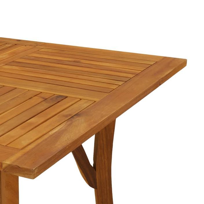 Table de jardin 150x90x75 cm Bois d'acacia solide - Photo n°5