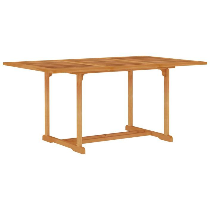 Table de jardin 150x90x75 cm Bois de teck massif 2 - Photo n°1