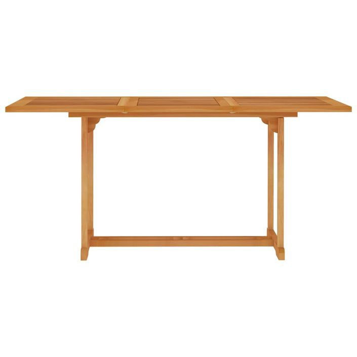 Table de jardin 150x90x75 cm Bois de teck massif 2 - Photo n°2