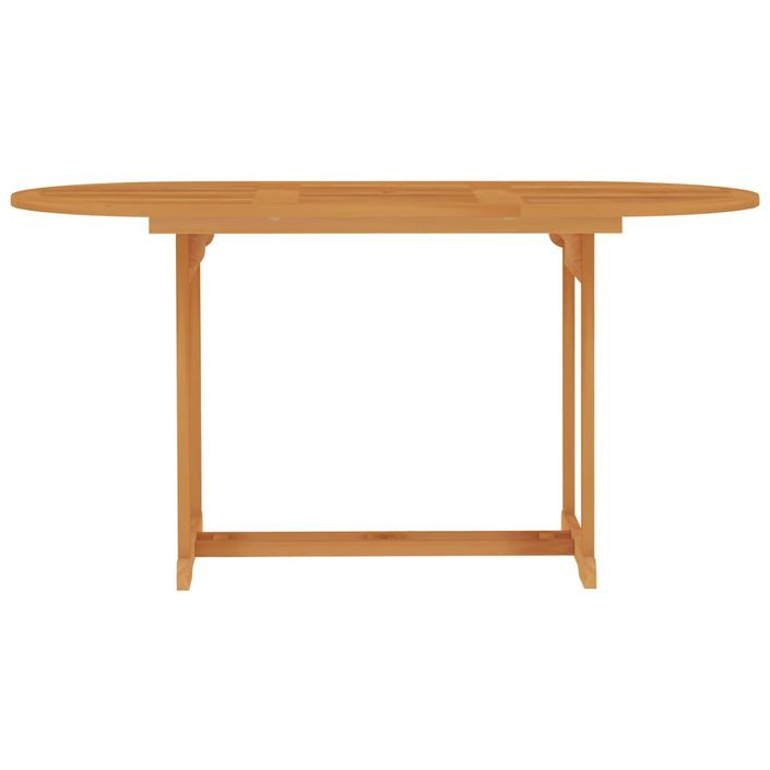 Table de jardin 150x90x75 cm Bois de teck massif - Photo n°2