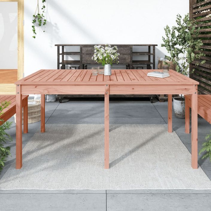 Table de jardin 159,5x82,5x76 cm bois massif de douglas - Photo n°1
