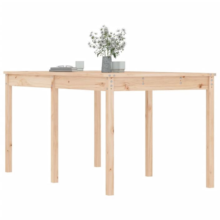 Table de jardin 159,5x82,5x76 cm bois massif de pin - Photo n°4