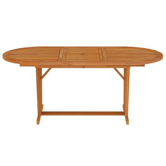 Table de jardin 200x100x75 cm Bois d'eucalyptus solide - Photo n°3