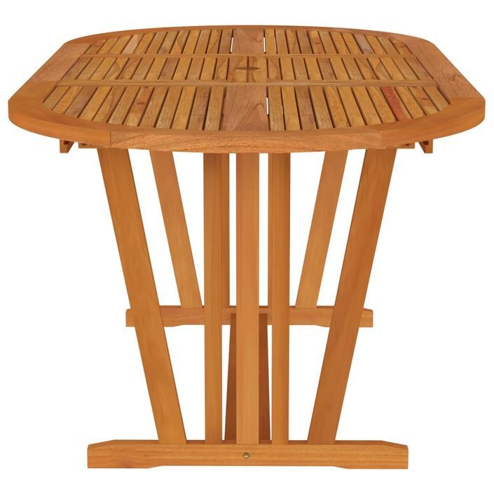 Table de jardin 200x100x75 cm Bois d'eucalyptus solide - Photo n°4