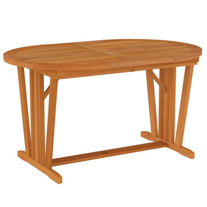 Table de jardin 200x100x75 cm Bois d'eucalyptus solide - Photo n°6