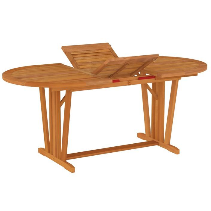 Table de jardin 200x100x75 cm Bois d'eucalyptus solide - Photo n°10