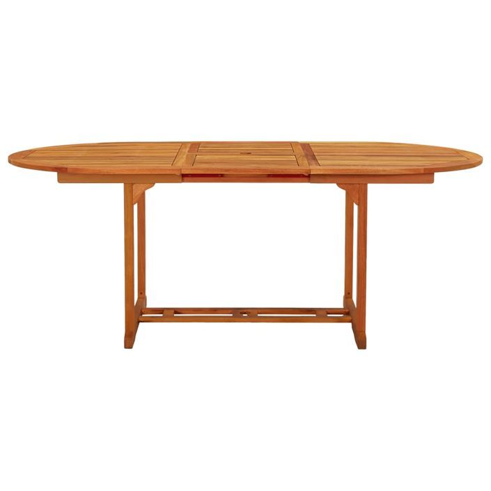 Table de jardin 200x100x75 cm Bois d'eucalyptus solide - Photo n°2