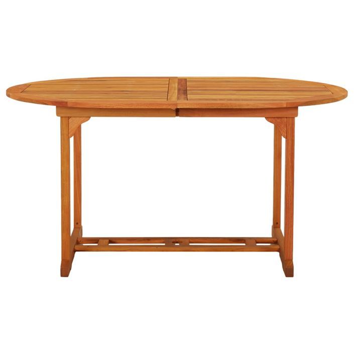 Table de jardin 200x100x75 cm Bois d'eucalyptus solide - Photo n°6