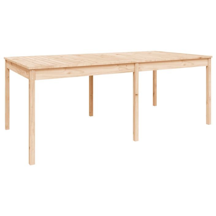 Table de jardin 203,5x100x76 cm bois massif de pin - Photo n°1