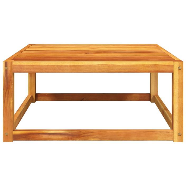 Table de jardin 65x65x29 cm bois massif d'acacia - Photo n°4