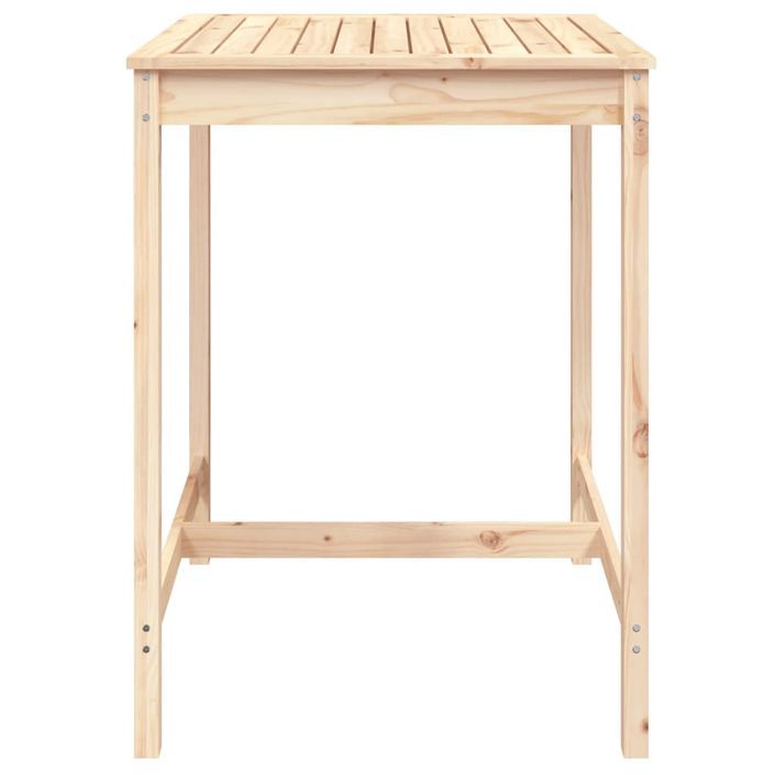 Table de jardin 82,5x82,5x110 cm bois massif de pin - Photo n°4