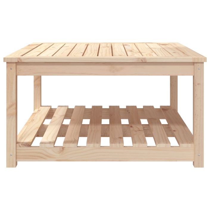 Table de jardin 82,5x82,5x45 cm bois massif de pin - Photo n°5