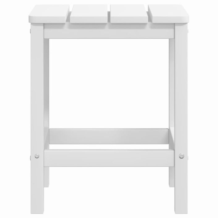 Table de jardin Adirondack Blanc 38x38x46 cm PEHD - Photo n°5