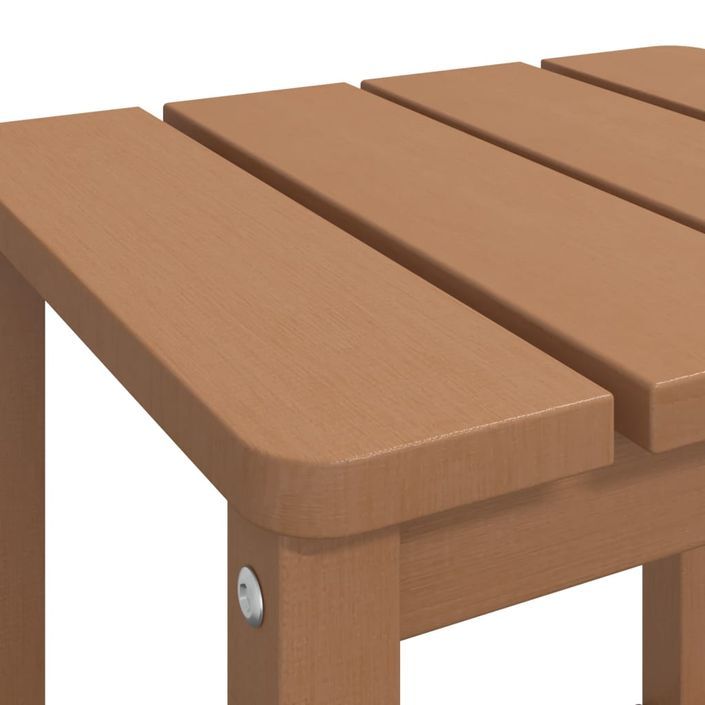 Table de jardin Adirondack Marron 38x38x46 cm PEHD - Photo n°6